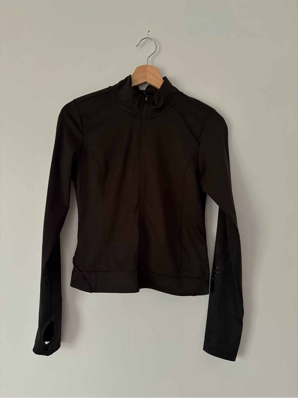 Hind Black Long-Sleeve Zip Athletic Jacket